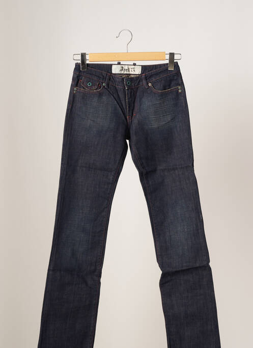 Blugi cu croială dreaptă albastru APRIL 77 femeie