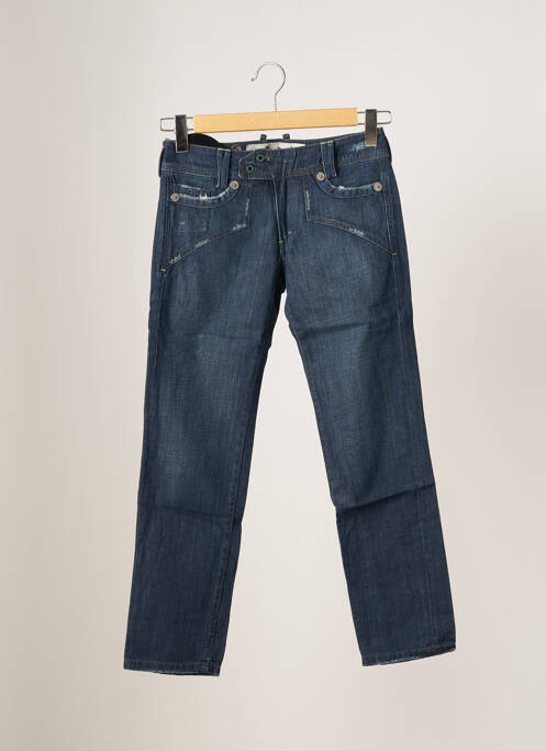 Blugi cu croială dreaptă albastru APRIL 77 femeie