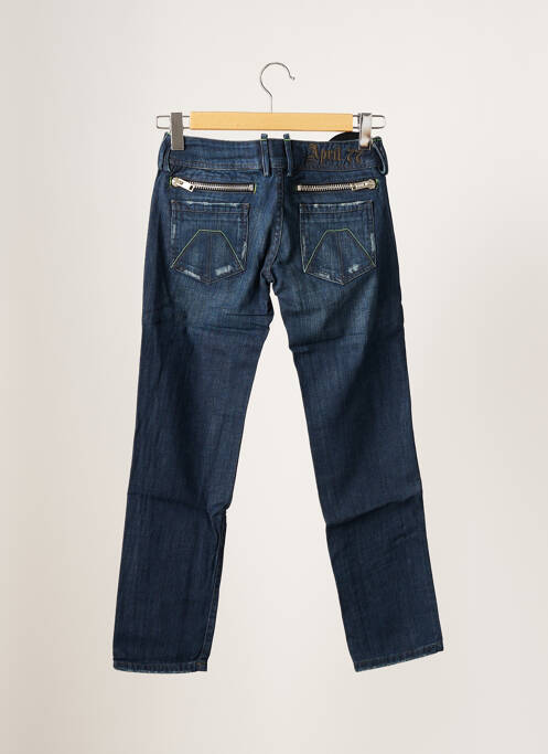 Blugi cu croială dreaptă albastru APRIL 77 femeie