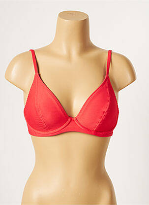 Sutien de costum de baie elasticitate top triunghiuri roșu CHERRY BEACH femeie