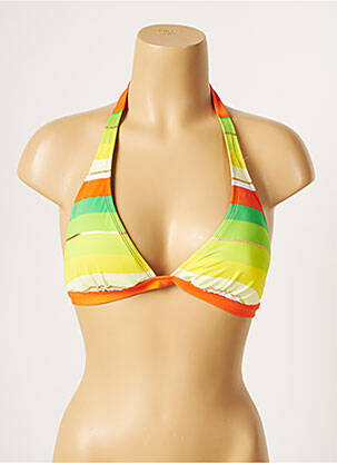 Sutien de costum de baie elasticitate sutien cu susținere înaltă și burete detașabil verde CHERRY BEACH femeie
