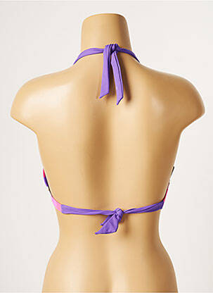 Sutien de costum de baie elasticitate sutien cu susținere înaltă și burete detașabil violet CHERRY BEACH femeie