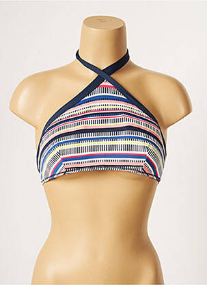 Sutien de costum de baie elasticitate top sutien modelat albastru VARIANCE femme