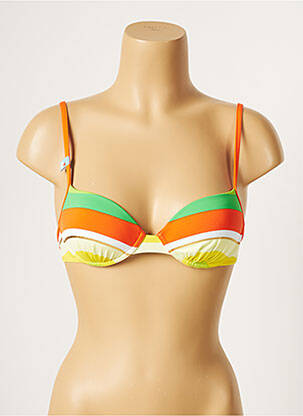Sutien de costum de baie top sutien modelat top sutien modelat portocalie CHERRY BEACH femeie