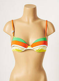 Sutien de costum de baie top sutien modelat top sutien modelat portocaliu CHERRY BEACH femeie