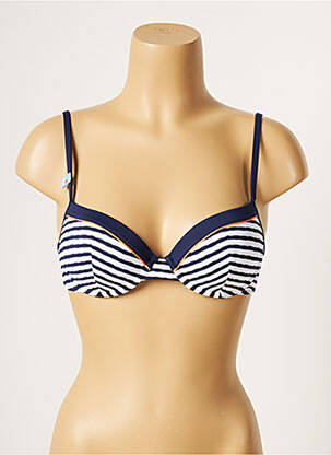 Sutien de costum de baie elasticitate top sutien modelat albastru CHERRY BEACH femeie