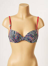 Sutien de costum de baie top sutien modelat top sutien modelat albastru CHERRY BEACH femeie