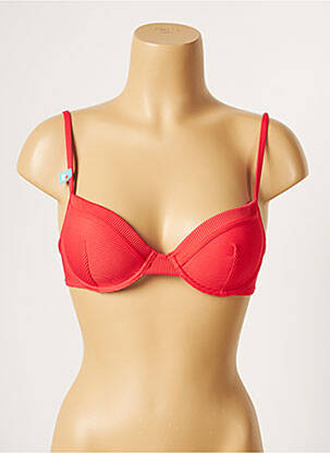 Sutien de costum de baie top sutien modelat top sutien modelat roșu CHERRY BEACH femeie