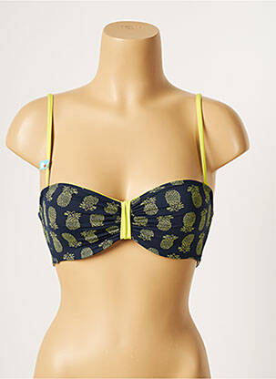 Sutien de costum de baie top sutien modelat top sutien modelat albastru CHERRY BEACH femeie