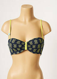 Sutien de costum de baie top sutien modelat top sutien modelat albastru CHERRY BEACH femeie