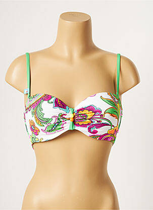 Sutien de costum de baie top bentiță top bentiță alb CHERRY BEACH femeie