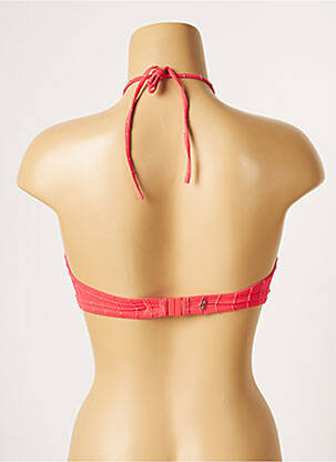 Sutien de costum de baie elasticitate top sutien modelat roz LOU femeie