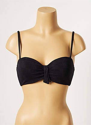 Sutien de costum de baie top bentiță top bentiță negru LOU femeie