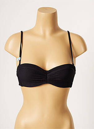 Sutien de costum de baie elasticitate top bentiță negru CHERRY BEACH femeie