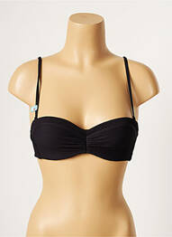 Sutien de costum de baie elasticitate top bentiță negru CHERRY BEACH femeie