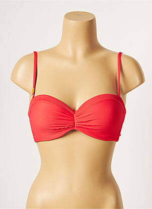 Sutien de costum de baie elasticitate top bentiță roșu CHERRY BEACH femeie
