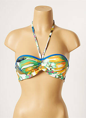 Sutien de costum de baie top sutien modelat top sutien modelat alb CHERRY BEACH femeie