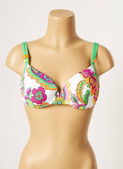 Sutien de costum de baie alb CHERRY BEACH femeie