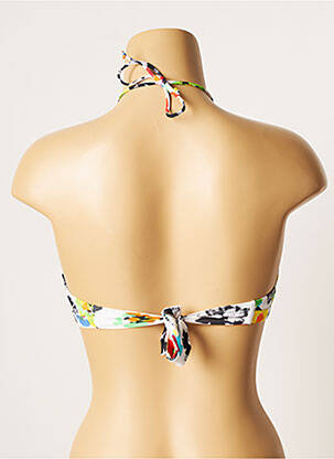 Sutien de costum de baie elasticitate top bentiță alb CHERRY BEACH femeie