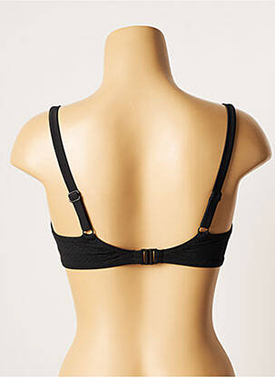 Sutien de costum de baie elasticitate sutien cupe întregi cu decolteu înalt negru BESTFORM femeie