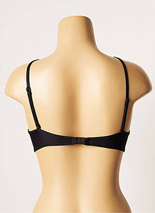 Sutien de costum de baie elasticitate top sutien push-up negru CHERRY BEACH femeie