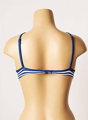 Sutien de costum de baie elasticitate top sutien push-up albastru CHERRY BEACH femeie