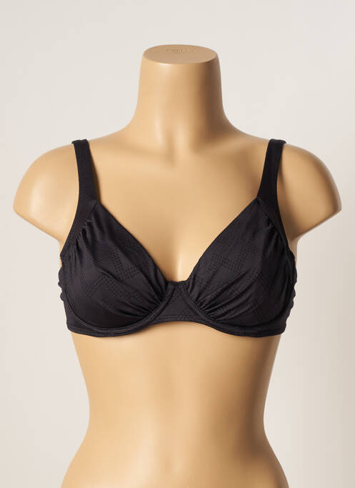 Sutien de costum de baie elasticitate sutien cupe întregi cu decolteu înalt negru BELCOR femme