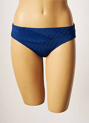Chiloți de baie țesătură texturată chiloți albastru LOU femeie