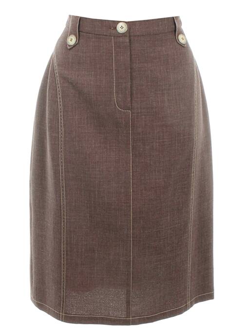 Fustă midi maro WEINBERG femeie