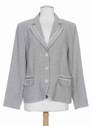 Jachete casual guler tip costum gri WEINBERG femeie