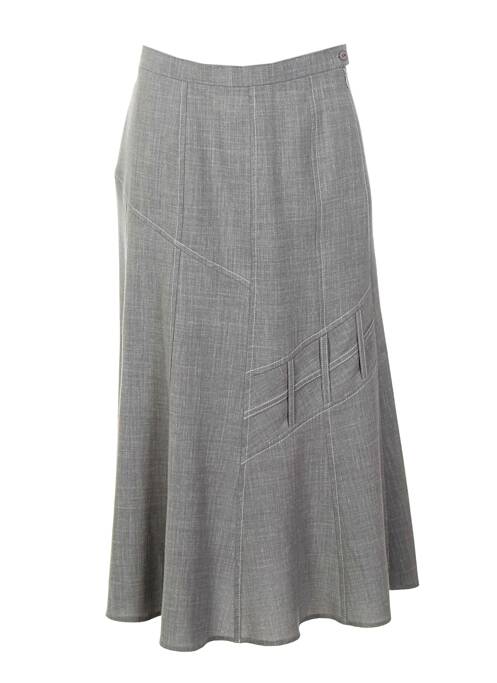 Fustă midi gri WEINBERG femeie