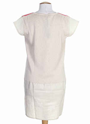 Rochie midi mâneci scurte mâneci scurte bej COLEEN BOW femeie