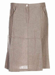 Fustă midi talie elastică bej COLEEN BOW femme