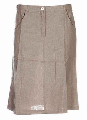 Fustă midi bej COLEEN BOW femeie