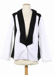 Jachete casual croială cambrată alb COLEEN BOW femme
