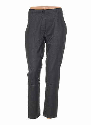 Pantalon drept închidere cu fermoar sub clapetă cu nasturi mărime normală gri COLEEN BOW femeie