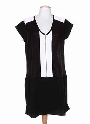 Rochie midi mâneci scurte mâneci scurte negru COLEEN BOW femeie