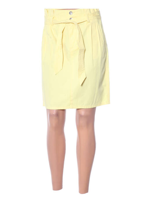 Fustă midi galben C'EST BEAU LA VIE femeie