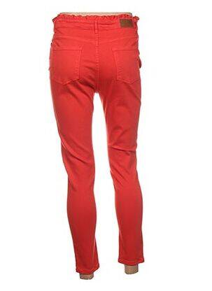 Pantalon 7/8 talie înaltă talie înaltă roșu C'EST BEAU LA VIE femeie