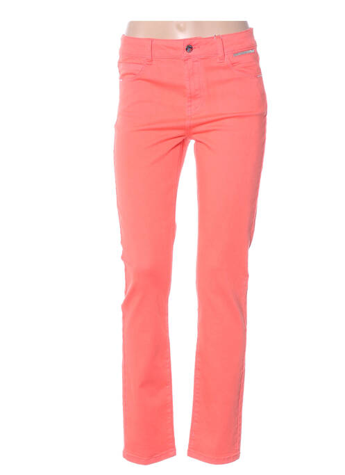 Pantalon slim elasticitate talie înaltă portocaliu DIANE LAURY femme