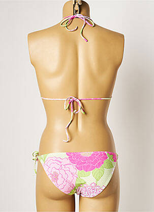 Costum de baie din două piese elasticitate top triunghiuri verde MANUEL CANOVAS femeie