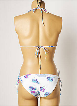 Costum de baie din două piese elasticitate top triunghiuri alb MANUEL CANOVAS femeie