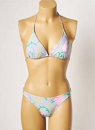Costum de baie din două piese elasticitate top triunghiuri gri MANUEL CANOVAS femme