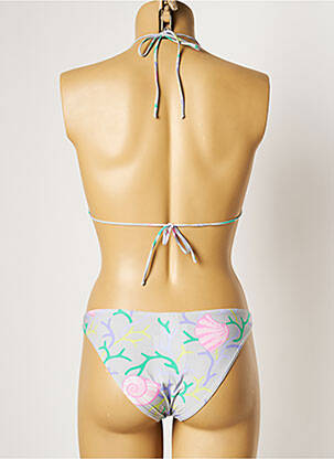 Costum de baie din două piese elasticitate top triunghiuri gri MANUEL CANOVAS femeie