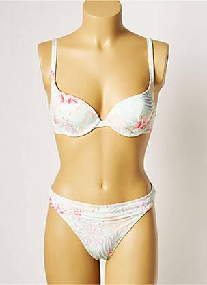 Costum de baie din două piese elasticitate top sutien modelat verde MANUEL CANOVAS femeie