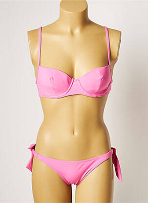 Costum de baie din două piese elasticitate top sutien modelat roz MANUEL CANOVAS femeie