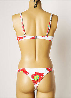 Costum de baie din două piese elasticitate top sutien modelat alb MANUEL CANOVAS femeie