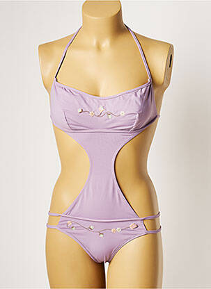Costum de baie dintr-o singură piesă top bentiță top bentiță violet KRISTINA TI femeie