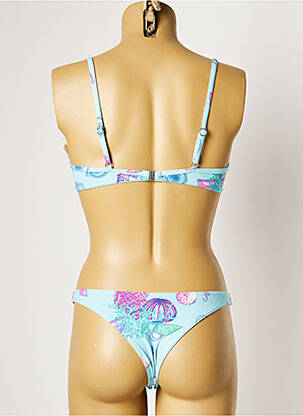 Costum de baie din două piese elasticitate top sutien modelat albastru MANUEL CANOVAS femeie