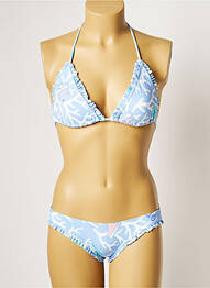 Costum de baie din două piese elasticitate top triunghiuri albastru MANUEL CANOVAS femme